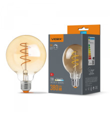 LED лампа VIDEX Filament G95FASD 5W E27 2200K дімерна бронза
