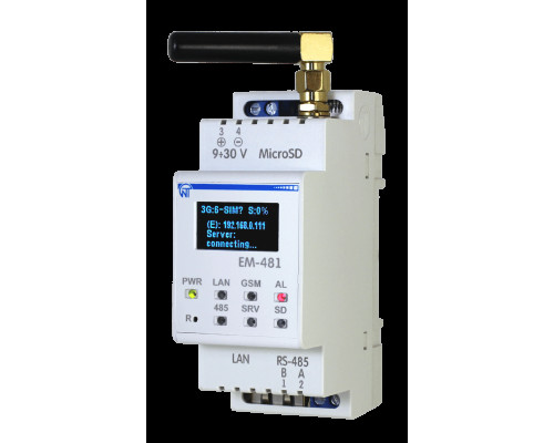 Контролер web-доступу до управління Modbus - обладнанням ЕМ-481
