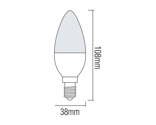 Світлодіодна лампа ULTRA-8 8W E14 6400К