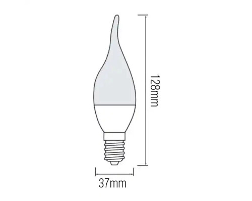 Світлодіодна лампа CRAFT-6 6W E14 4200К