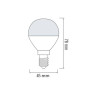 Світлодіодна лампа ELITE-6 6W Е14 6400К · HOROZ ELECTRIC · lampa-svetodiodnaja-elite-6-6w-e14-6400k — 2