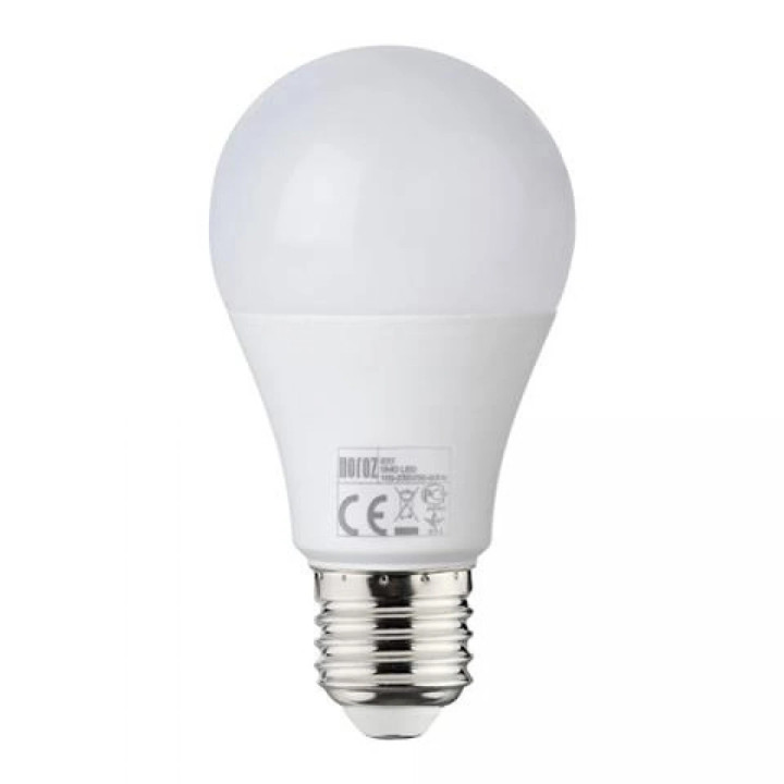 Cвітлодіодна лампа PREMIER-9 9W E27 6400K · HOROZ ELECTRIC · lampa-svetodiodnaja-premier-9-9w-a60-e27-6400k