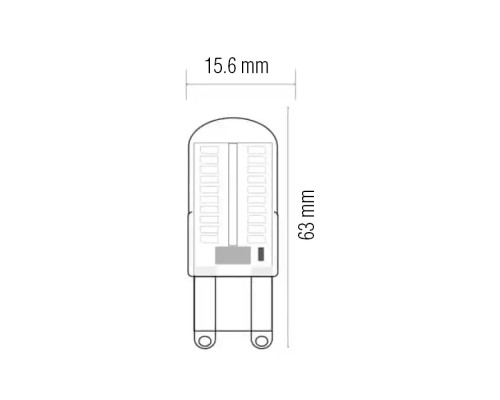 Світлодіодна лампа MEGA-5 5W G9 6400К