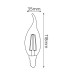 Світлодіодна лампа FILAMENT FLAME-4 4W Е14 2700К