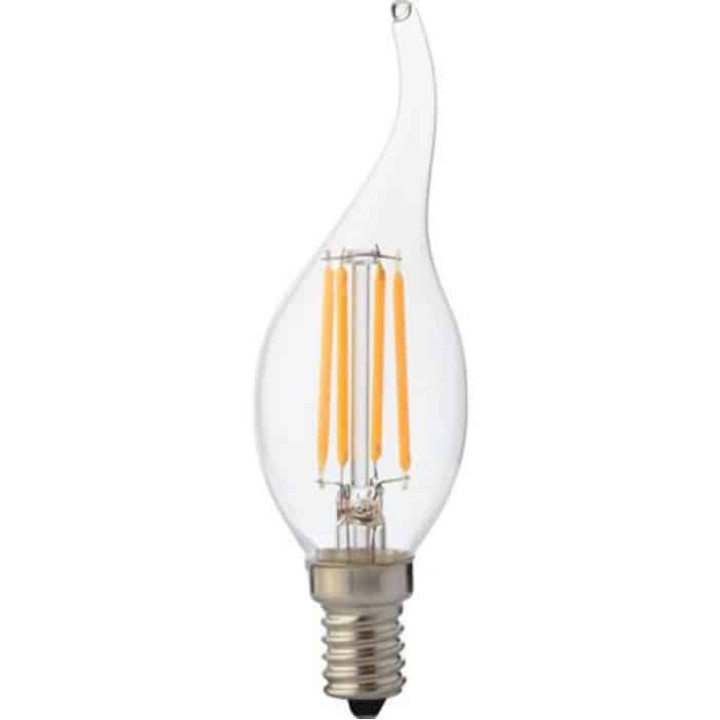 Світлодіодна лампа FILAMENT FLAME-4 4W Е14 2700К · HOROZ ELECTRIC · filament-flame-4-svecha-na-vetru