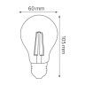 Cвітлодіодна лампа FILAMENT GLOBE-6 6W Е27 4200К · HOROZ ELECTRIC · lampa-svetodiodnaja-filament-globe-6-6w-a60-e27-4200k — 2