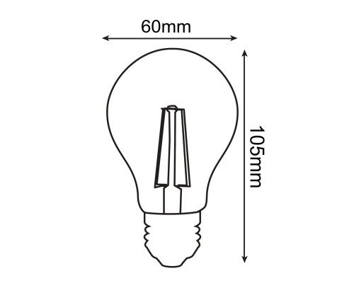Світлодіодна лампа FILAMENT GLOBE-10 10W Е27 2700К