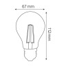 Світлодіодна лампа FILAMENT GLOBE-10 10W Е27 4200К · HOROZ ELECTRIC · svetodiodnaja-lampa-filament-globe-8-8w-e27-4200k — 2