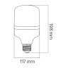Cвітлодіодна лампа TORCH-40 40W E27 4200K · HOROZ ELECTRIC · lampa-svetodiodnaja-40w-6400k-e27 — 2