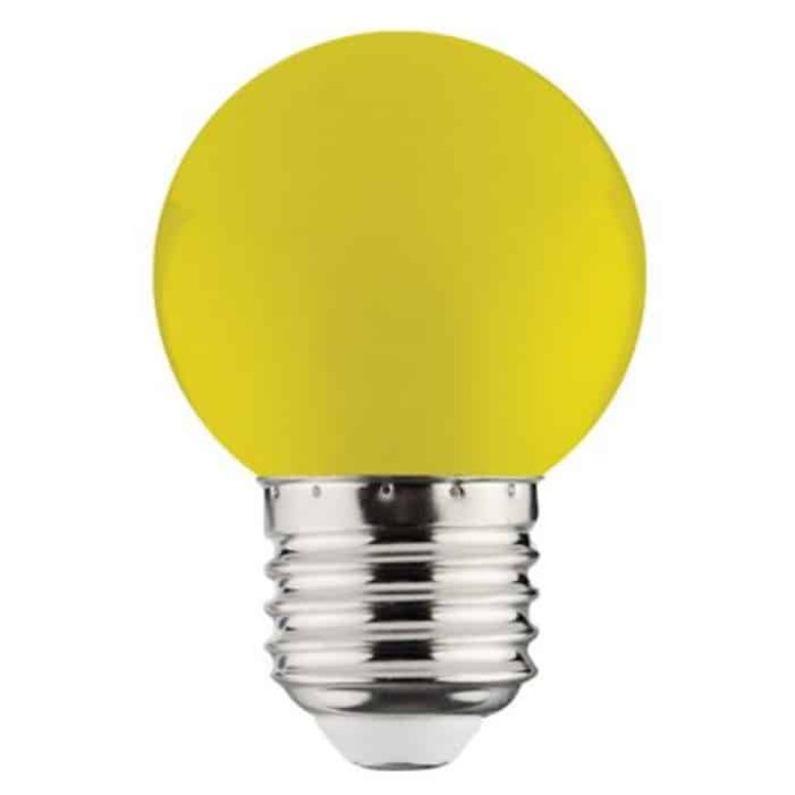 Cвітлодіодна лампа RAINBOW 1W E27 · HOROZ ELECTRIC · lampa-svetodiodnaja-rainbow-yellow-1w-e27-a45