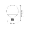 Світлодіодна лампа GLOBE-16 16W E27 6400К · HOROZ ELECTRIC · lampa-svetodiodnaja-globe-16-16w-e27-6400k — 2