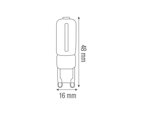 Cвітлодіодна лампа DECO-3 3W G9 2700К