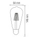 Світлодіодна лампа Filament RUSTIC VINTAGE-6 6W E27