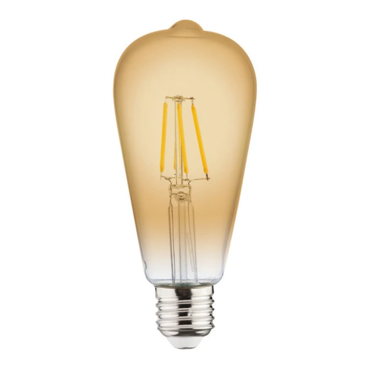 Світлодіодна лампа Filament RUSTIC VINTAGE-6 6W E27 · HOROZ ELECTRIC · lampa-rustic-vintage-6-6w-filament-led-2200k-e27