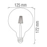 Світлодіодна лампа FILAMENT RUSTIC GLOBE-6 6W E27 2200К · HOROZ ELECTRIC · lampa-rustic-globe-6 — 2