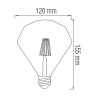 Світлодіодна лампа Filament RUSTIC DIAMOND-6 6W E27 2200К · HOROZ ELECTRIC · lampa-rustic-diamond-6 — 2