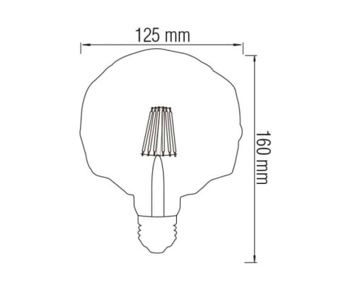 Світлодіодна лампа Filament RUSTIC CRYSTAL-6 6W E27
