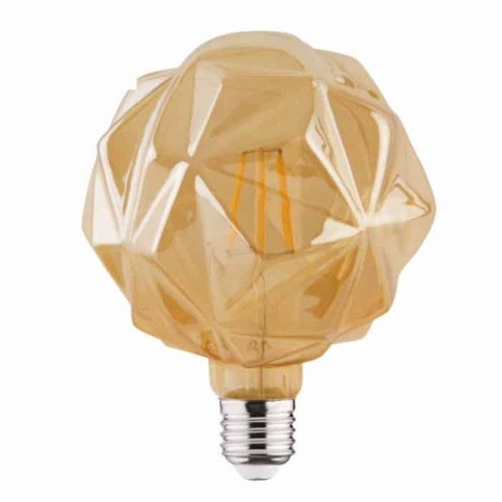 Світлодіодна лампа Filament RUSTIC CRYSTAL-6 6W E27 · HOROZ ELECTRIC · lampa-rustic-crystal-6-6w-filament-led-2200k-e27