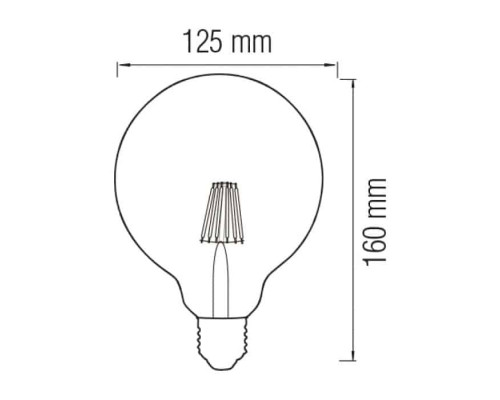 Світлодіодна лампа Filament RUSTIC MERIDIAN-6 6W E27