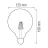 Світлодіодна лампа Filament RUSTIC MERIDIAN-6 6W E27 · HOROZ ELECTRIC · lampa-rustic-meridian-6-6w-filament-led-2200k-e27 — 2