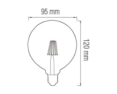 Світлодіодна лампа Filament RUSTIC TWIST-4 4W E27
