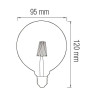 Світлодіодна лампа Filament RUSTIC TWIST-4 4W E27 · HOROZ ELECTRIC · lampa-rustic-twist-4 — 2