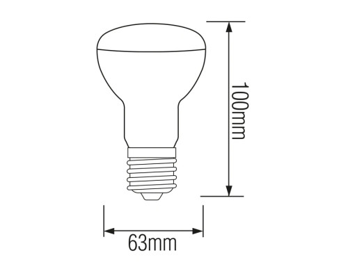 Cвітлодіодна лампа REFLED-10 10W E27 4200К R63