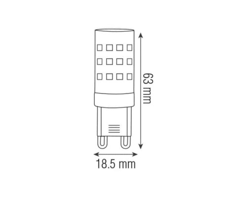 Світлодіодна лампа PETA-10 10W G9 4200K