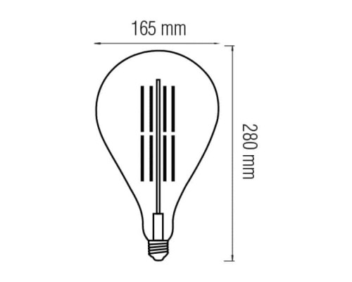 Світлодіодна лампа Filament TOLEDO 8W Е27 Янтар