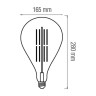 Світлодіодна лампа Filament TOLEDO 8W Е27 Янтар · HOROZ ELECTRIC · toledo-lampa-svetodiodnaja-8w-filament-led-amber — 3