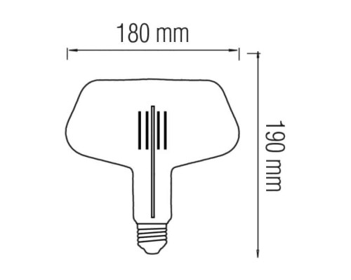 Світлодіодна лампа Filament GINZA 8W Е27 Бурштин