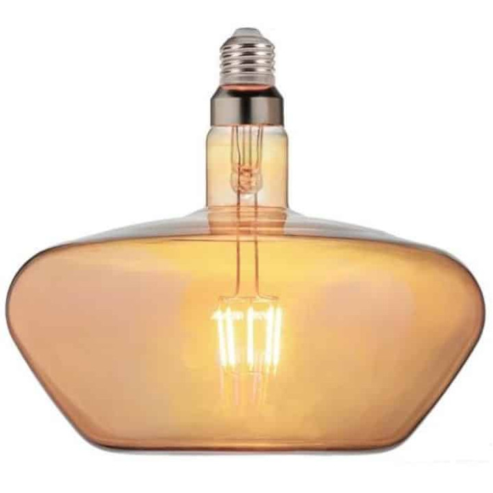 Світлодіодна лампа Filament GINZA 8W Е27 Бурштин · HOROZ ELECTRIC · ginza-lampa-svetodiodnaja-8w-filament-led-amber
