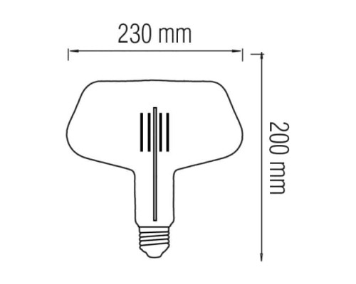 Світлодіодна лампа Filament GINZA-XL 8W Е27 Бурштин