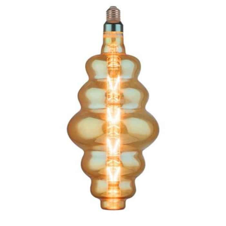 Світлодіодна лампа Filament ORIGAMI-XL 8W Е27 Янтар · HOROZ ELECTRIC · lampa-svetodiodnaja-toledo-8w-filament-led-e27