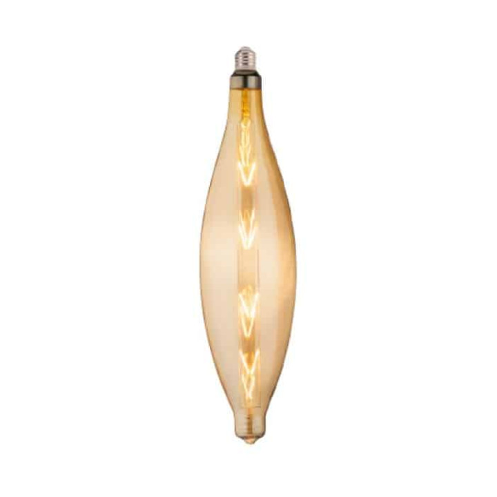 Світлодіодна лампа Filament ELLIPTIC 8W Е27 Бурштин · HOROZ ELECTRIC · lampa-svetodiodnaja-elliptic-8w-filament-led-amber