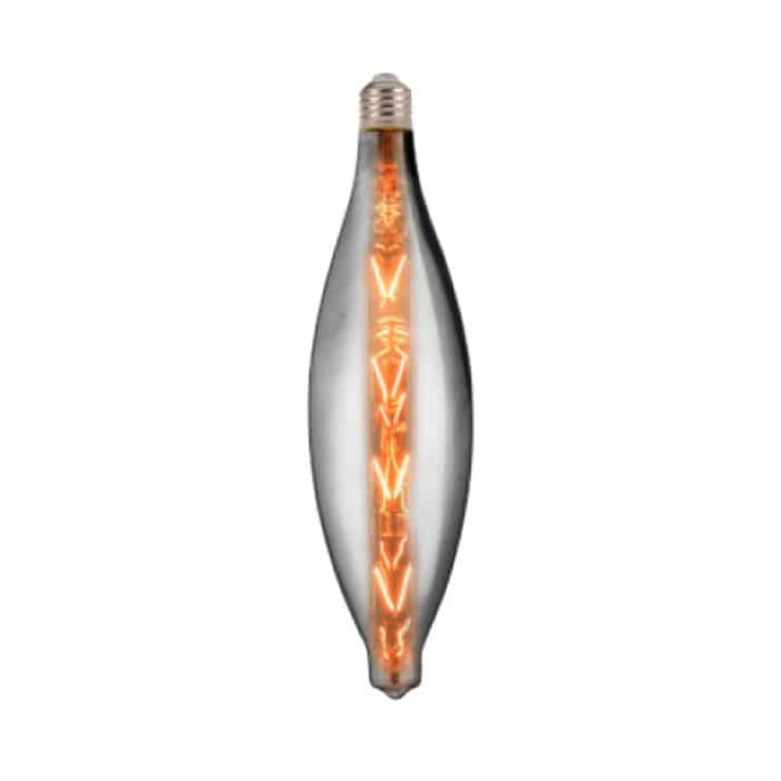 Світлодіодна лампа Filament ELLIPTIC 8W Е27 Титан · HOROZ ELECTRIC · lampa-svetodiodnaja-elliptic-8w-filament-led-titanium