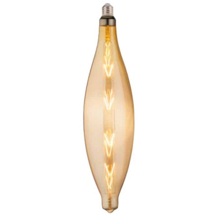Світлодіодна лампа Filament ELLIPTIC-XL 8W Е27 Бурштин · HOROZ ELECTRIC · lampa-svetodiodnaja-elliptic-xl-8w-filament-led-amber