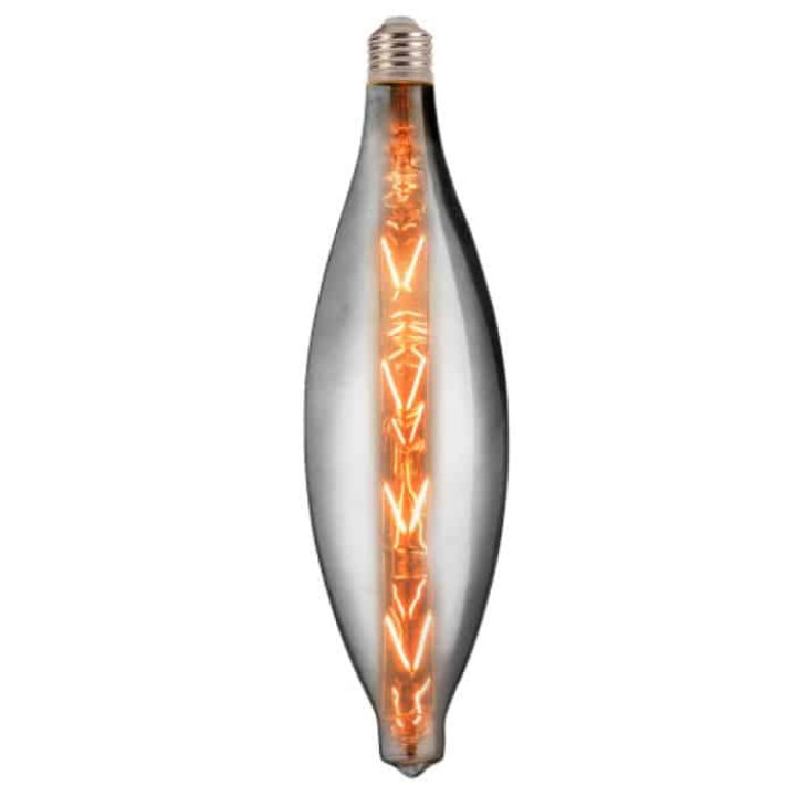 Світлодіодна лампа Filament ELLIPTIC-XL 8W Е27 Титан · HOROZ ELECTRIC · lampa-svetodiodnaja-elliptic-xl-8w-filament-led-titanium