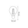 Світлодіодна лампа FILAMENT BALL-4 4W Е27 4200К · HOROZ ELECTRIC · filament-ball-4-4w-%D0%9527-4200%D0%9A — 2