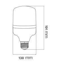 Світлодіодна лампа TORCH NOVO-50 50W E27 6400К