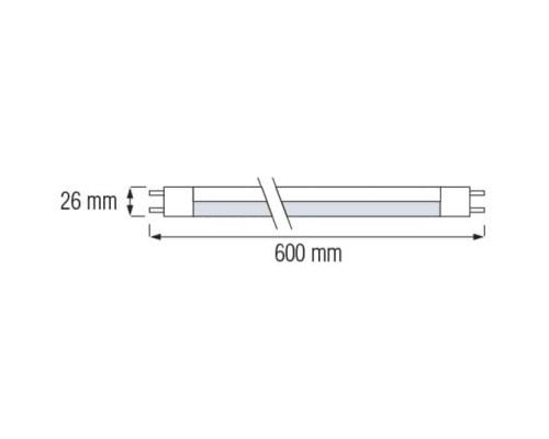 Світлодіодна лампа LED TUBE PRO-60 9W T8 6400К