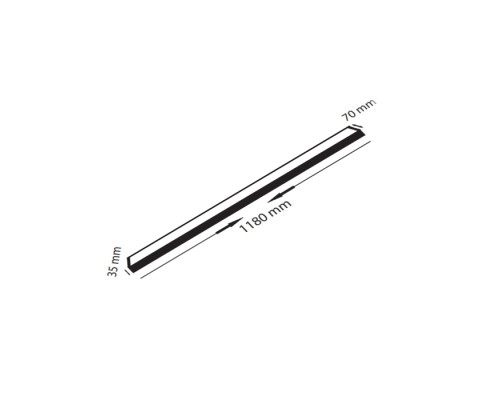 Світлодіодна люстра FORTIS-40 3CCT 40W чорна