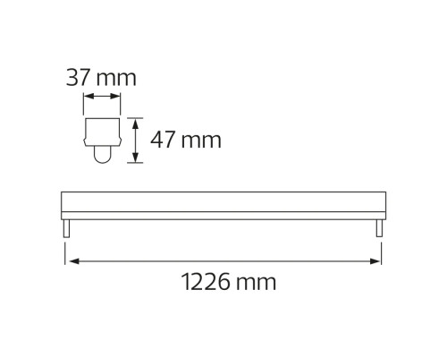Корпус для LED ламп TUBOFIX-120
