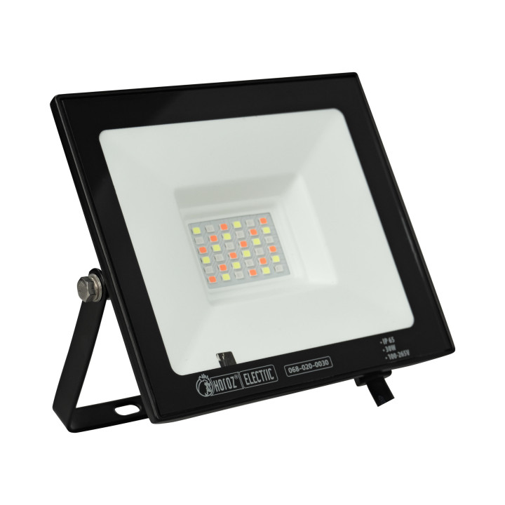 Прожектор світлодіодний Remix-30 30W RGB+білий · HOROZ ELECTRIC · prozhektor-svetodiodnij-remix-30-30w-rgb-white