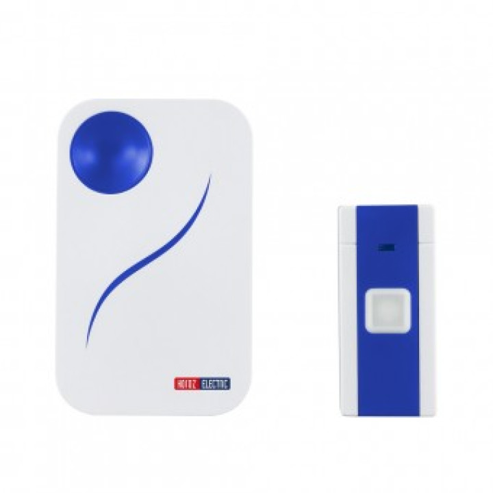 Дзвінок FUJI-A 220V безпровідний синій · HOROZ ELECTRIC · dzvonok-fuji-a-blue