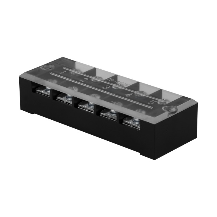 Клемна колодка FIXED TERMINAL-L4505 5Р 45А 1.5-4мм²/1/40/32 · HOROZ ELECTRIC · klemna-kolodka-fixed-terminal-l-4505-5p