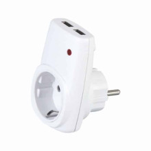 Розетка з заземленням + USB AXIS · HOROZ ELECTRIC · rozetka-s-zazemleniem-usb-axis