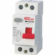 ПЗВ SAFE 40А 2P · HOROZ ELECTRIC · differencialnij-avtomat-safe-40a-2p