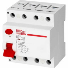ПЗВ SAFE 100А 4P · HOROZ ELECTRIC · differencialnij-avtomat-safe-100a-4p