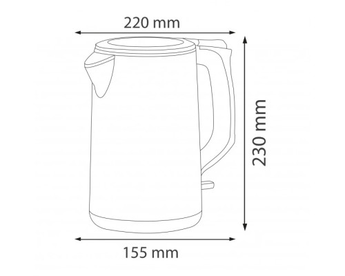 Електрочайник KETTLE-2 білий